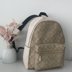 Coach Bags | Large Charlie Backpack in Signature Canvas